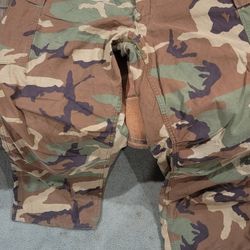 Authentic U.S Navy Cold Weather Green Camo Pants