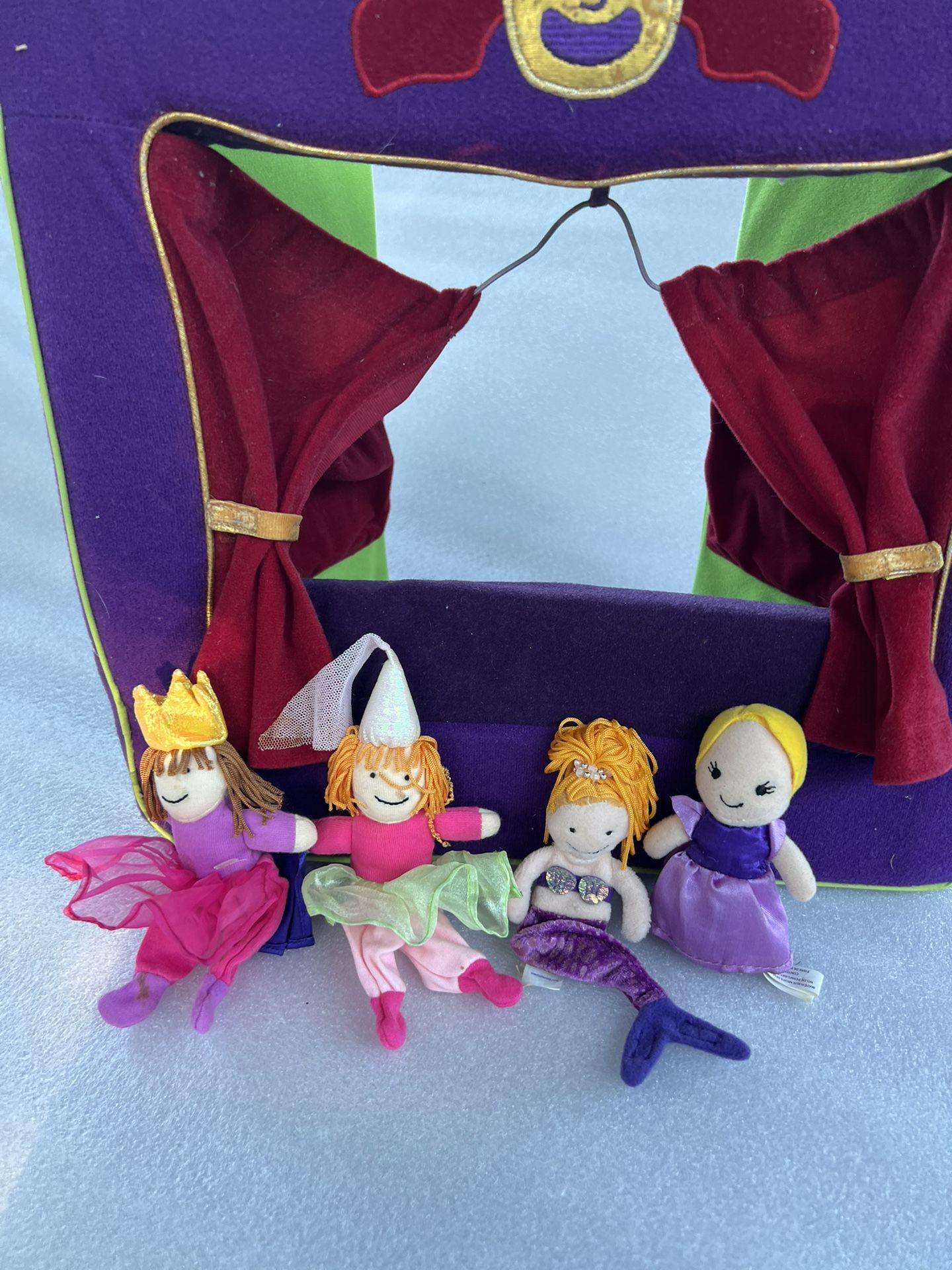 Finger Puppet Theater , Includes Disney Christmas Characters and Others 