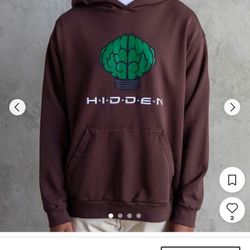 Hidden NY Men's Brown and Black Hoodie 2X Men’s