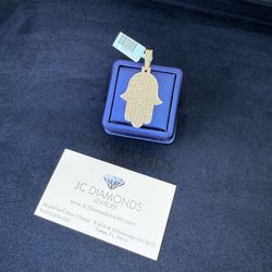 Pendant Diamonds  Real  10k Gold Big Pendant 