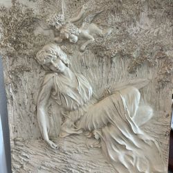 Lady And cherubs Art Wall Decor