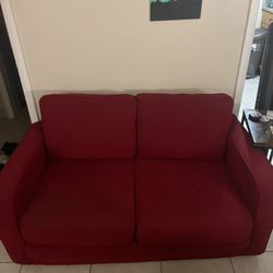 Small Red Couch With Pull Out Bed