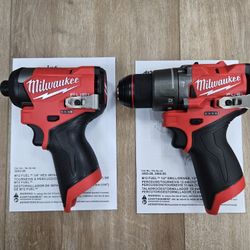 NEW Milwaukee M12 Fuel Gen-3 Brushless Hammer Drill & Impact Driver Combo TOOLS ONLY