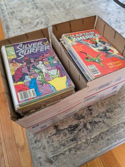 2 boxes of comic books
