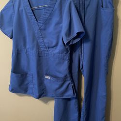 Cherokee Scrub Set Size Xs Royal Blue 