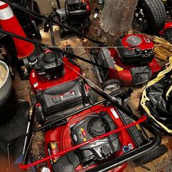 Multiple 6 HP Lawnmowers