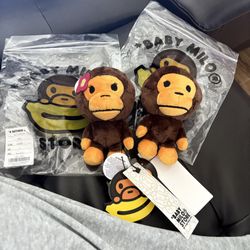 baby milo plush doll bag charm 