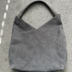 Rebecca Minkoff grey leather hobo bag