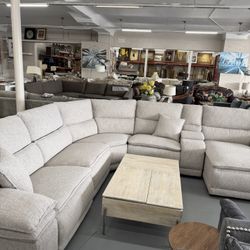 Power Recliner Sectional Or Manual In Stock @ Reclinables Electric O Manuales Disponibles 