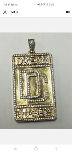 Sterling Silver dipped in gold Dream Chaser Pendant