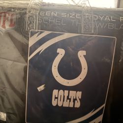 Queen Size Indianapolis Colts Blanket