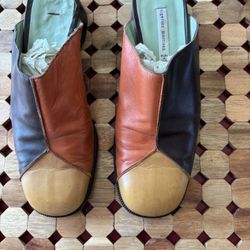 SIGERSON MORRISON LEATHER MULES