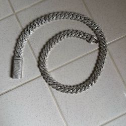 12mm Moissanite Chain