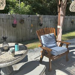 Cement table and bench set