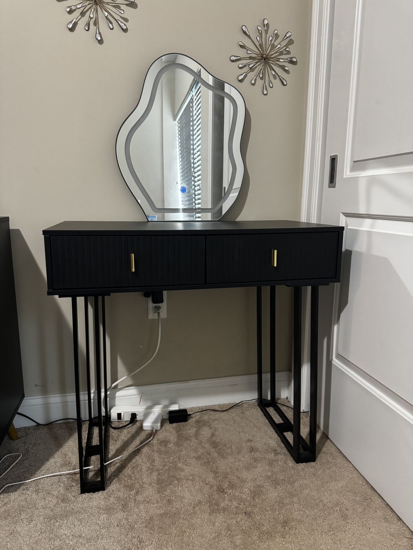 Black Vanity Desk