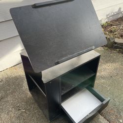 Small Desk With Shelves And Drawer 