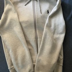 Grey Ralph Lauren Polo Zip Up