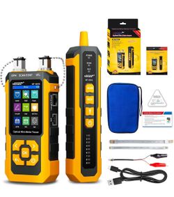 NOYAFA NF-8518 Network Cable Tester, Optical Power Meter & VFL Ethernet Cable Tester,RJ45 CAT5 CAT6 Cable Tracker, NCV PoE QC Port Flicker, Length Tes