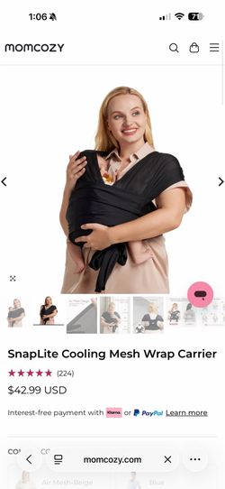 Momcozy Mesh baby carrier