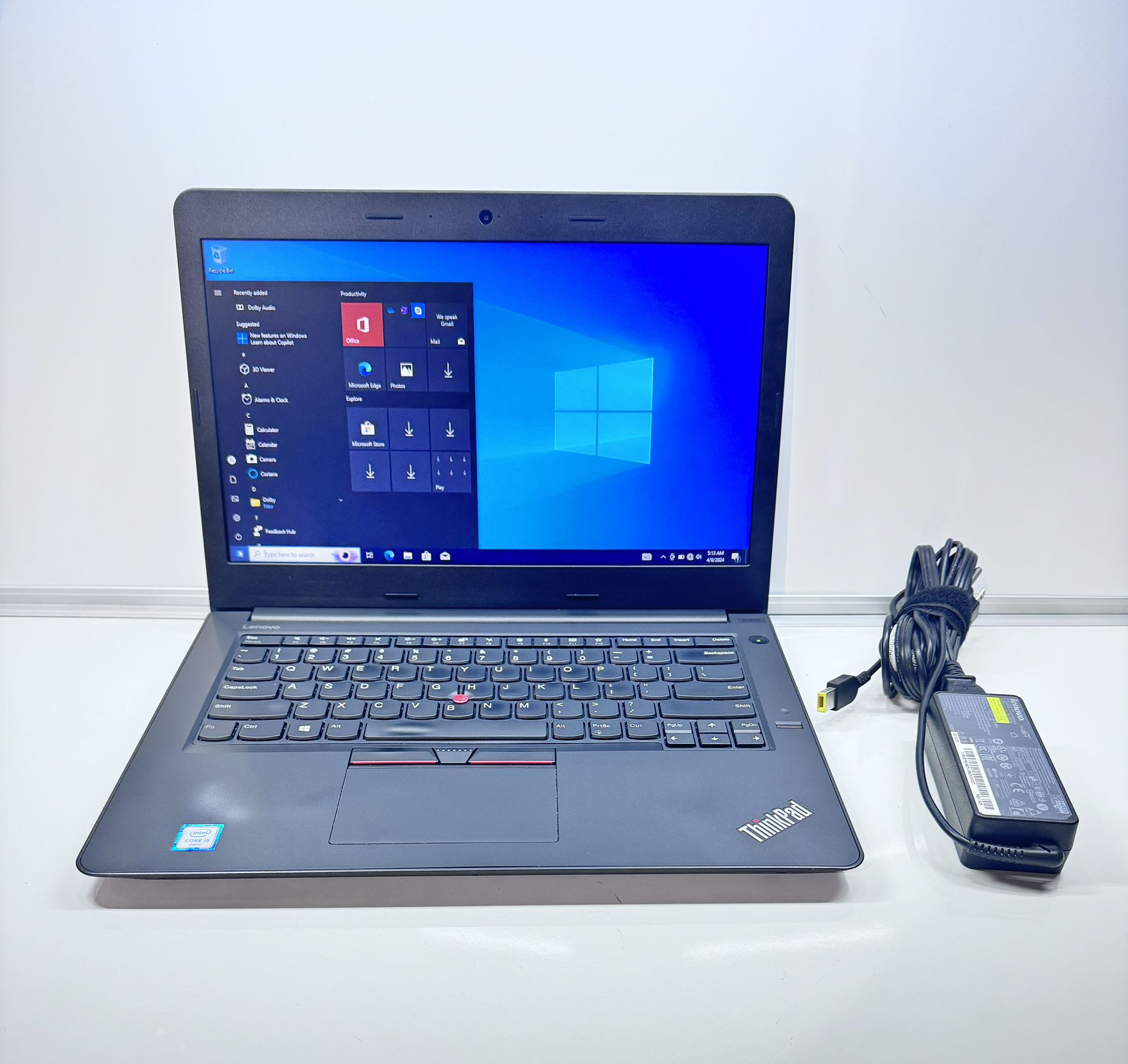 Lenovo ThinkPad E470 (14-in) Laptop (20H1-0069US) i5-6200U/256gb ssd/8GB/10 PRO