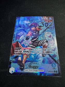 One Piece TCG Buggy Leader Alternate Art Parallel Card (OP16-041)