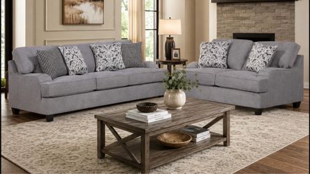 Bringham Hill gray Sofa and loveseat!
