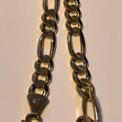 Fígaro Link 14 K Solid Gold Necklace 