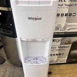 Water Dispenser Water Cooler with Ice Chilled Water Cooling Technology, White, New