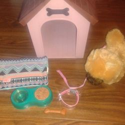 Our Generation Sets (dog House, Salon Chair, Picnic Table)