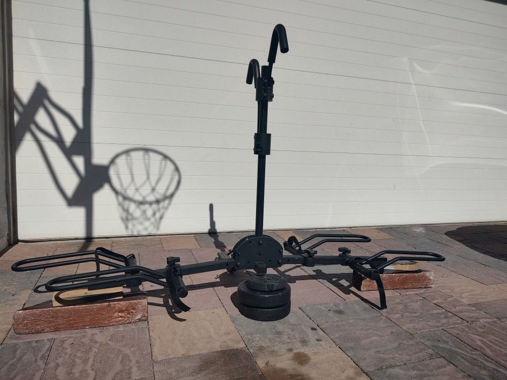 Young Foldable Platform Hitch Mount 2 Bike Carrier 1 1/4 or 2 In
