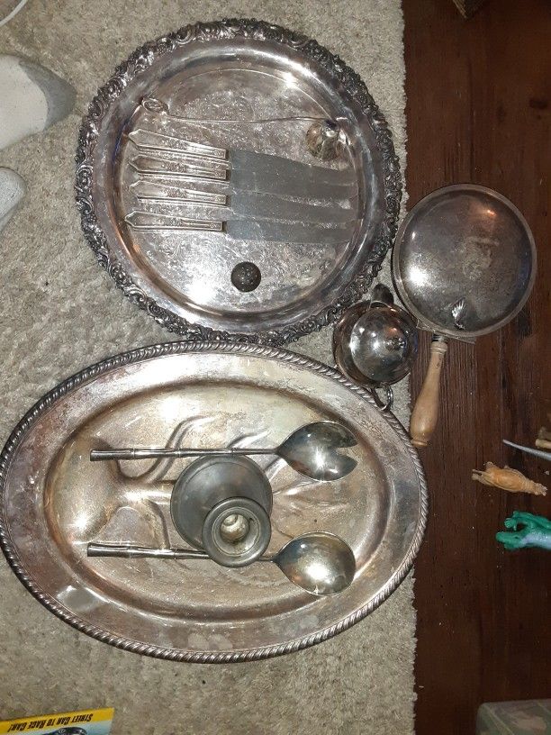 Silver Plated Vintage Wear Pewter