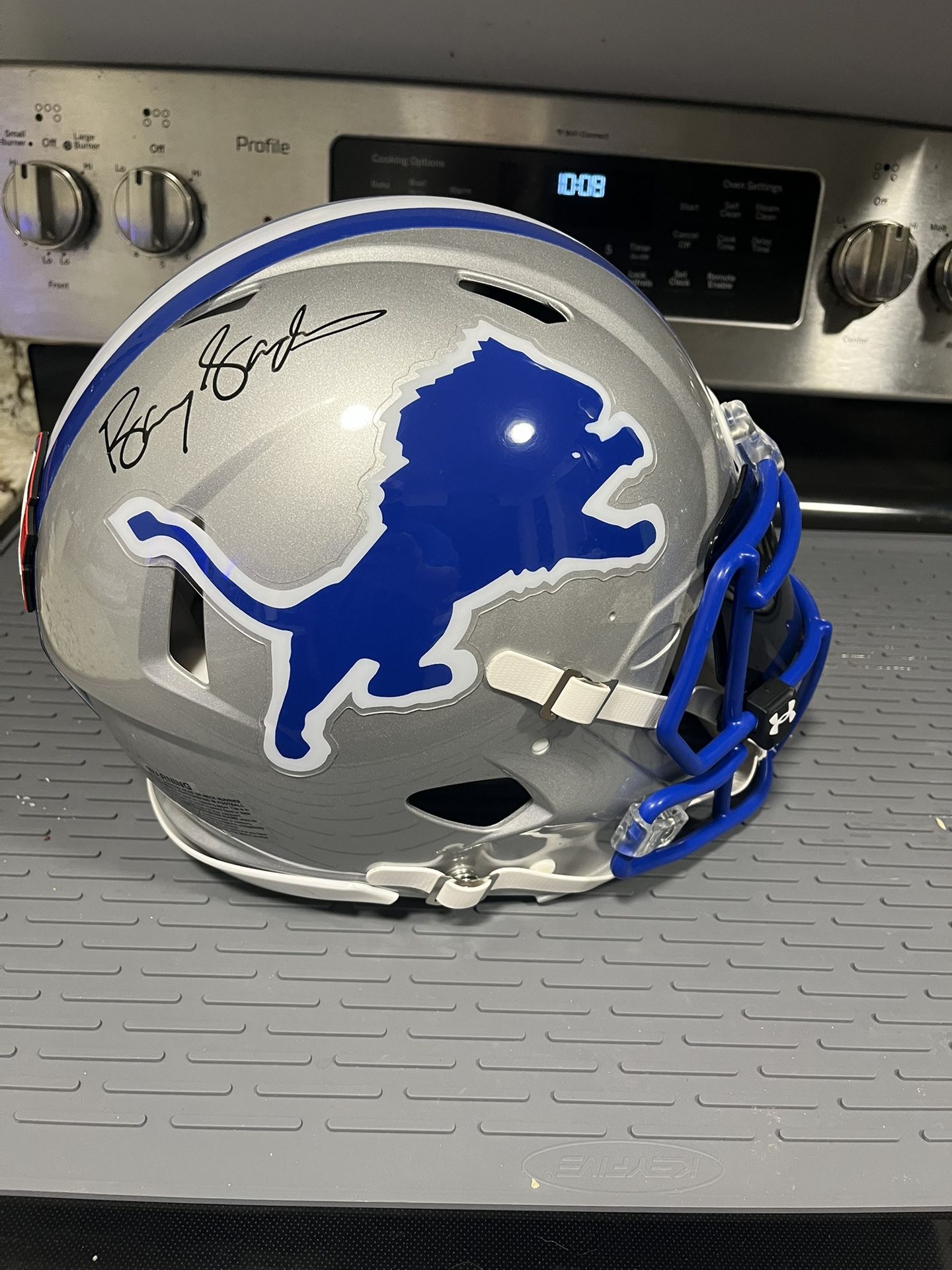 Barry Sanders Signed Full Size Authentic Helmet Authenticated