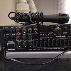 Amplifier,Radio AM-FM, Bluetooth,, Memory Card,USB