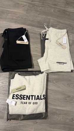 Essentials shorts and hoodie