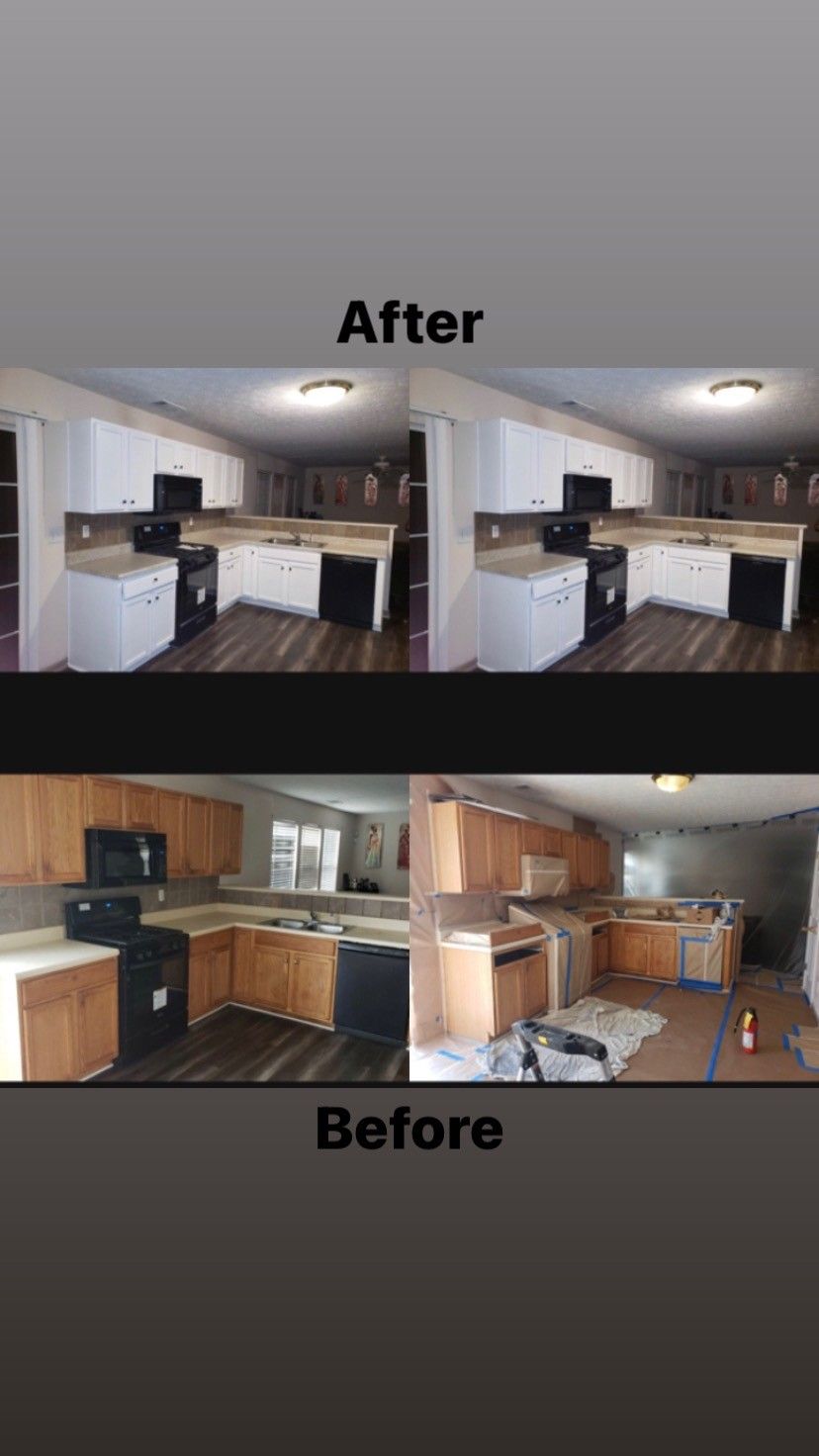 Kitchen Cabinet And  Countertop Refinishing 
