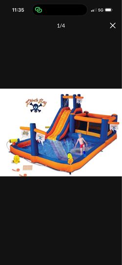 Blow up water slide with blower. Great condition