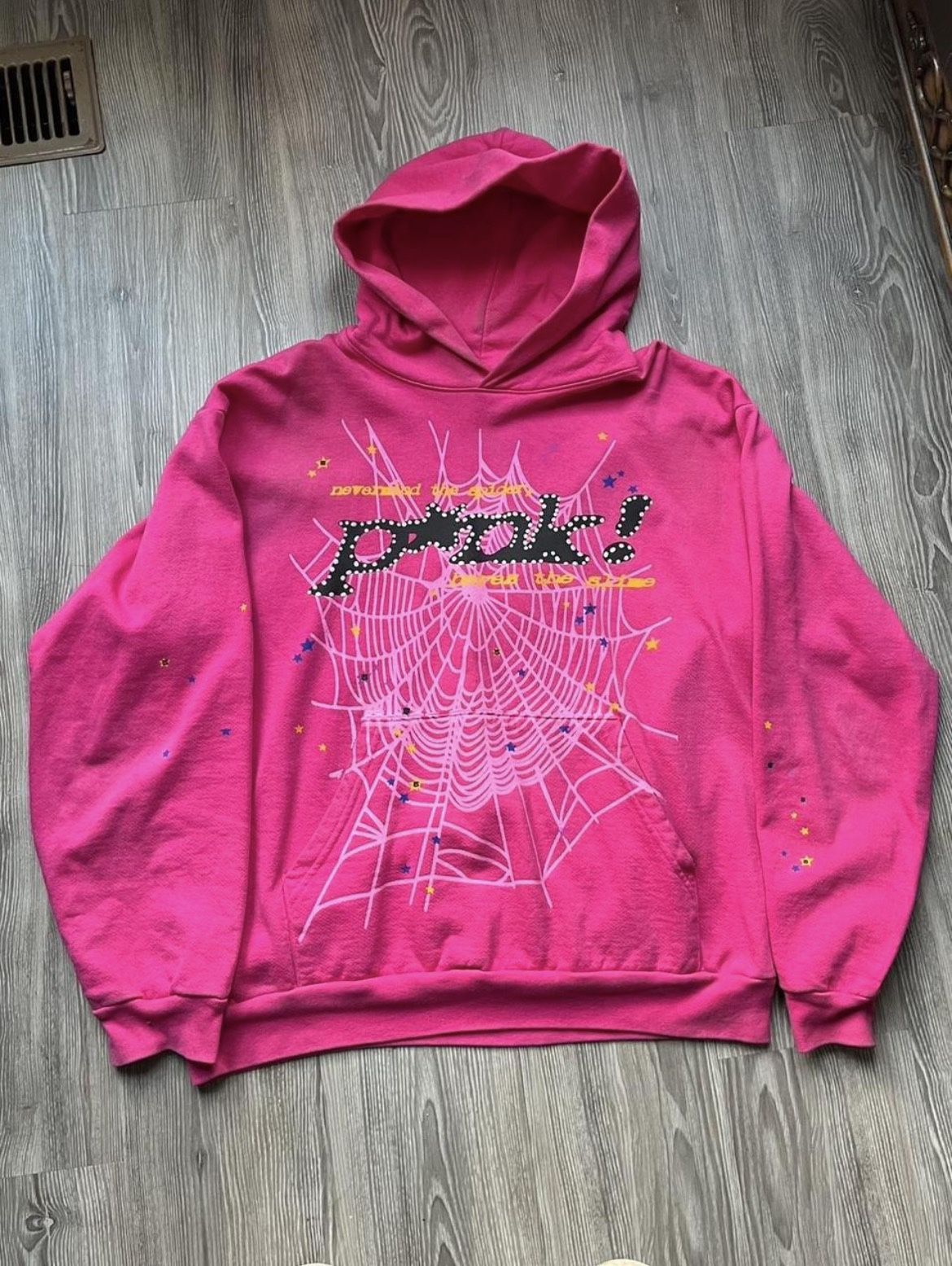 Sp5der Hoodie Pink, Black Brown Size(M)