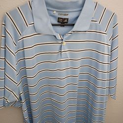 Adidas Men's striped shirt-Pickup only