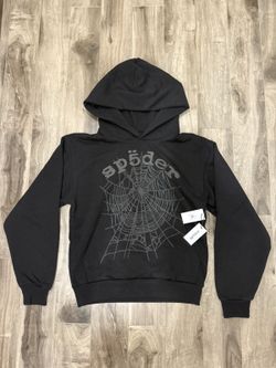 Black Sp5der Hoodie - Size Large