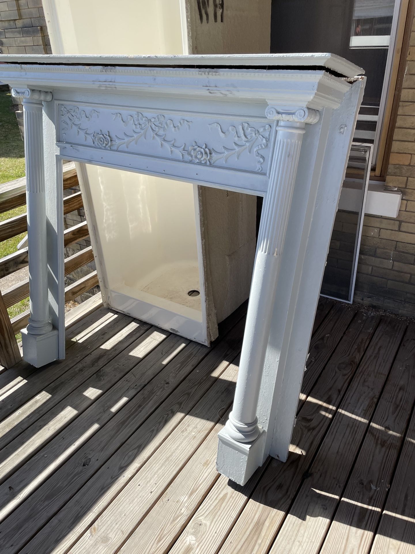 Antique Wooden Mantle