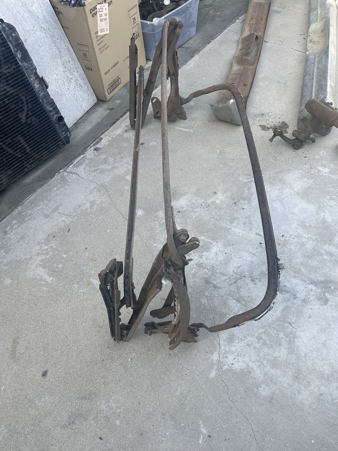 Nova ll Convertible Top Complete Frame No Cancer Just Surface Rust