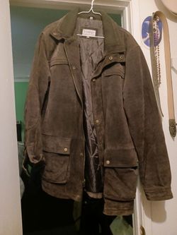 Vintage Suede Leather Jacket Brown