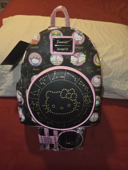 Hello Kitty "Zodiac" Loungefly Mini Backpack and Cardholder Set