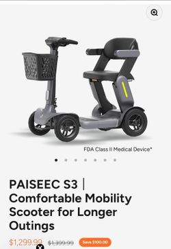 PAISEEC S3 Electric Mobility Scooter