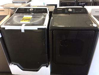 Samsung top load washer and gas dryer