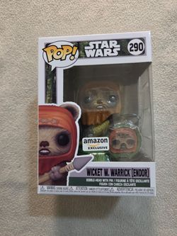 Funko Pop! Wicket W. Warrick (Endor) #290 (with Pin & Soft protector)