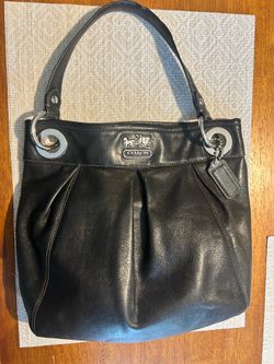 Coach black leather vintage bag