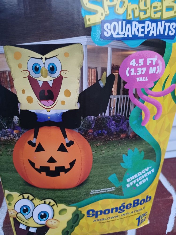 New Vampire SpongeBob Halloween Inflatable