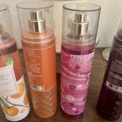 Bath & Body Works Christmas Holiday  Sprays Perfumes Lot 4 Pc