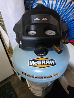 MCGRAW 6 Gallon, 150 PSI Oil-Free Pancake Jobsite Air Compressor